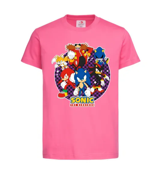 Детская футболка Sonic team Ярко-розовый фото