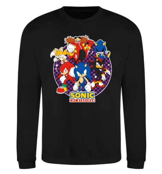 Свитшот Sonic team Черный фото