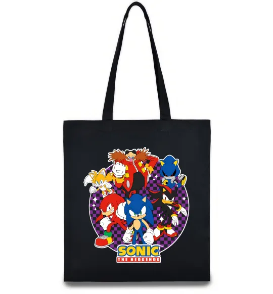 Еко-сумка Sonic team Чорний фото