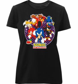 Женская премиум футболка Sonic team