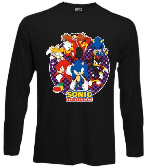 Лонгслів Sonic team Чорний фото