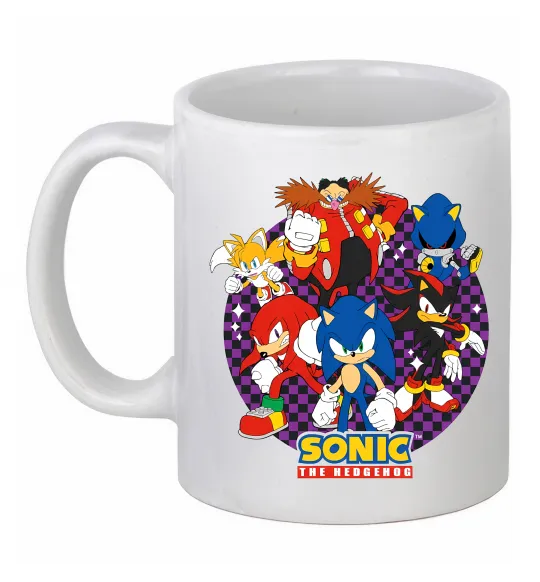 Чашка керамічна Sonic team Білий фото