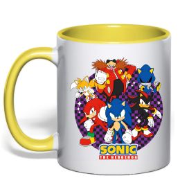 Чашка з кольоровою ручкою Sonic team