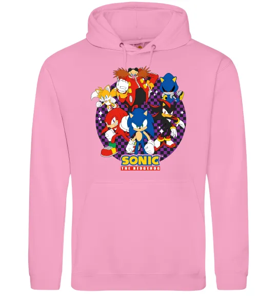 Жіноча толстовка (худі) Sonic team Рожевий фото