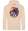 Жіноча толстовка (худі) Sonic team Пісочний фото