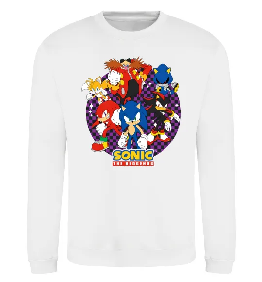 Свитшот Sonic team Белый фото