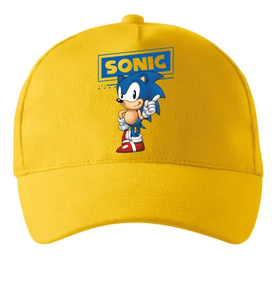 Кепка Їжак Сонік Сонячно жовтий фото