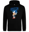 Чоловіча толстовка (худі) Їжак Сонік Чорний фото