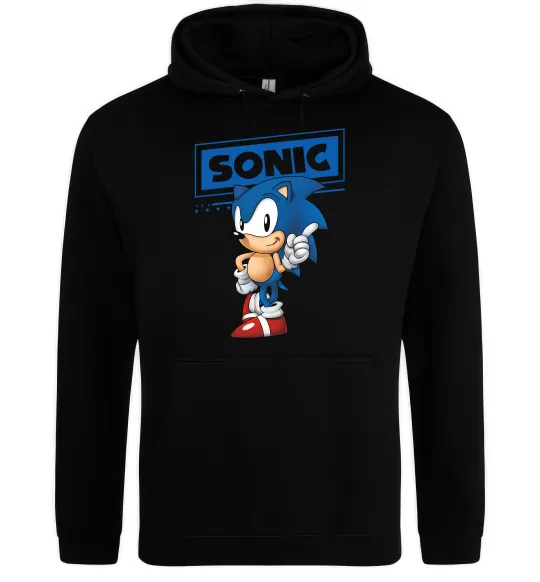 Жіноча толстовка (худі) Їжак Сонік Чорний фото