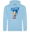 Жіноча толстовка (худі) Їжак Сонік Блакитний фото