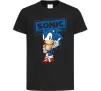 Дитяча футболка Їжак Сонік Чорний фото