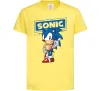 Дитяча футболка Їжак Сонік Лимонний фото