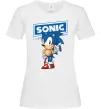 Жіноча футболка Їжак Сонік Білий фото
