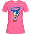 Жіноча футболка Їжак Сонік Яскраво-рожевий фото
