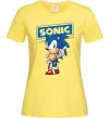Жіноча футболка Їжак Сонік Лимонний фото