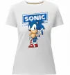 Жіноча преміум футболка Їжак Сонік Білий фото