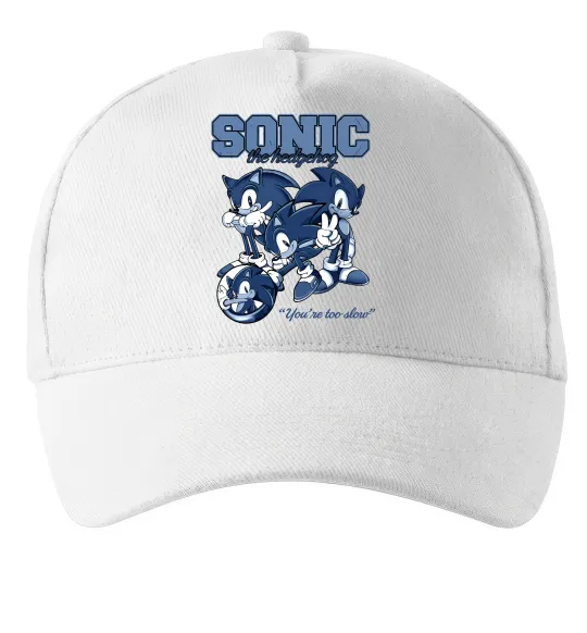 Кепка Sonic too slow Білий фото