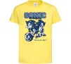 Дитяча футболка Sonic too slow Лимонний фото