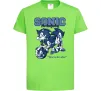Дитяча футболка Sonic too slow Лаймовий фото