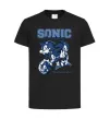 Дитяча футболка Sonic too slow Чорний фото