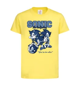 Детская футболка Sonic too slow Лимонный фото
