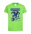 Дитяча футболка Sonic too slow Лаймовий фото