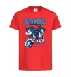Дитяча футболка Sonic too slow Червоний фото
