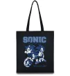 Еко-сумка Sonic too slow Чорний фото