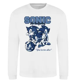 Світшот Sonic too slow Білий фото