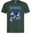 Чоловіча футболка Sonic too slow Темно-зелений фото
