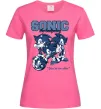 Жіноча футболка Sonic too slow Яскраво-рожевий фото