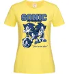 Жіноча футболка Sonic too slow Лимонний фото
