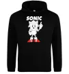 Жіноча толстовка (худі) Hedgehog Sonic Чорний фото