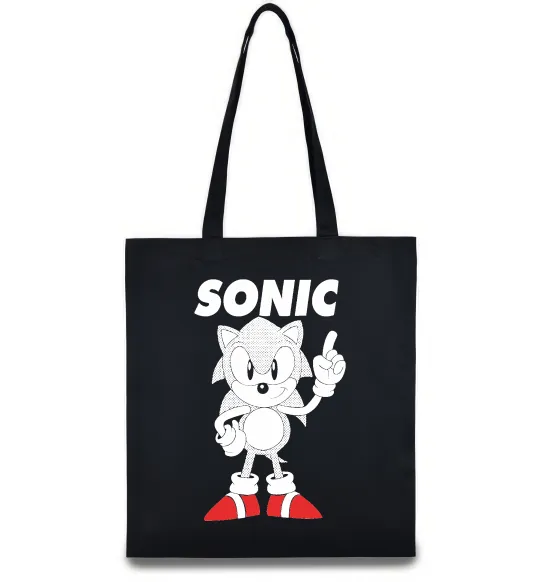 Еко-сумка Hedgehog Sonic Чорний фото