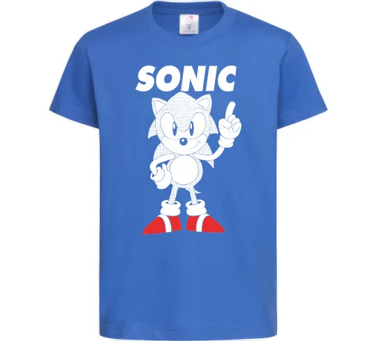 Дитяча футболка Hedgehog Sonic Яскраво-синій фото
