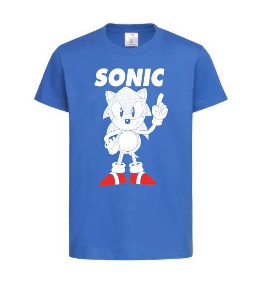 Дитяча футболка Hedgehog Sonic Яскраво-синій фото