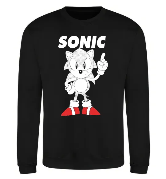 Свитшот Hedgehog Sonic Черный фото