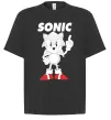 Футболка Оверсайз Hedgehog Sonic Чорний фото