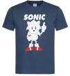 Чоловіча футболка Hedgehog Sonic Темно-синій фото