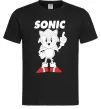 Чоловіча футболка Hedgehog Sonic Чорний фото