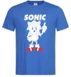 Чоловіча футболка Hedgehog Sonic Яскраво-синій фото