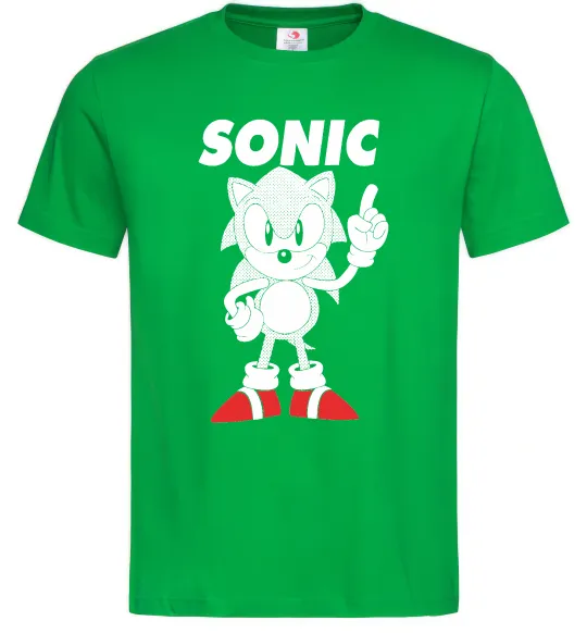 Чоловіча футболка Hedgehog Sonic Зелений фото