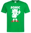 Чоловіча футболка Hedgehog Sonic Зелений фото