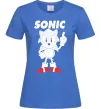 Жіноча футболка Hedgehog Sonic Яскраво-синій фото