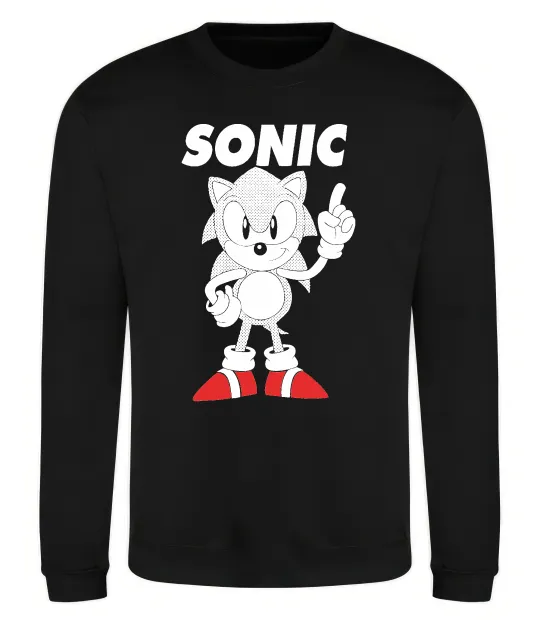 Світшот Hedgehog Sonic Чорний фото