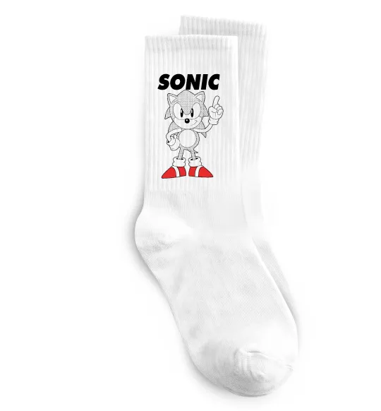 Шкарпетки Hedgehog Sonic Білий фото