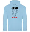 Чоловіча толстовка (худі) Hedgehog Sonic Блакитний фото