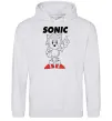 Жіноча толстовка (худі) Hedgehog Sonic Сірий меланж фото