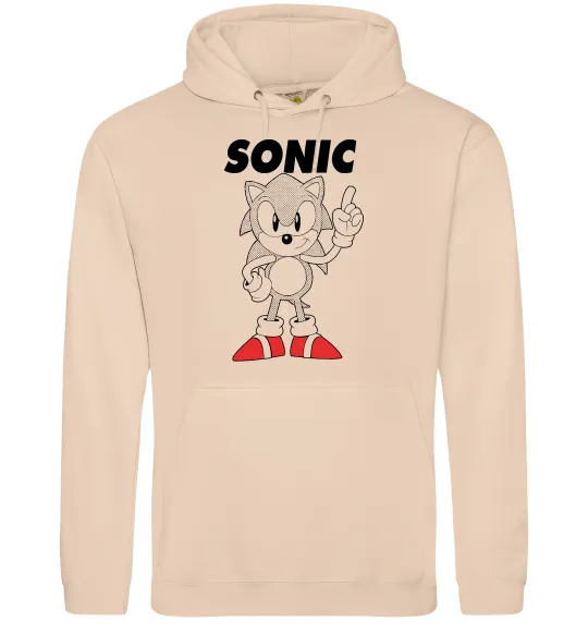 Жіноча толстовка (худі) Hedgehog Sonic Пісочний фото