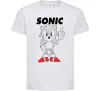 Дитяча футболка Hedgehog Sonic Білий фото
